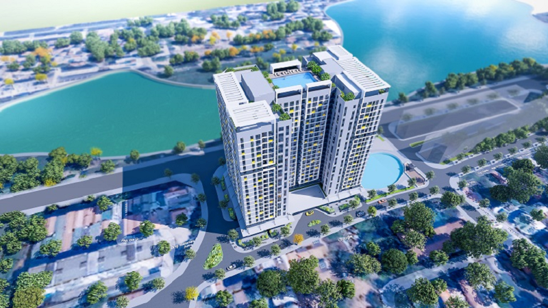 Phối cảnh chung cư Rice City Long Biên